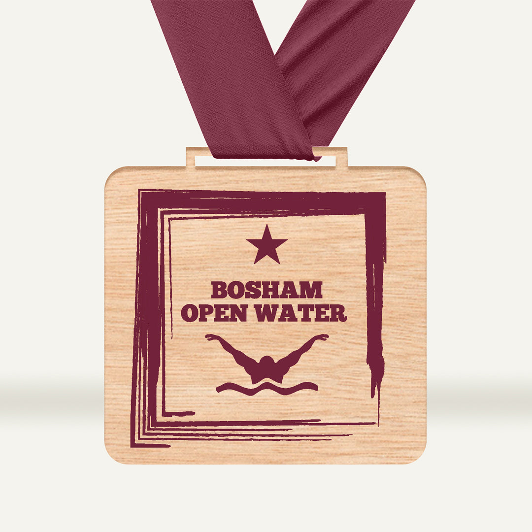 Wooden Eco Medal | Custom Square